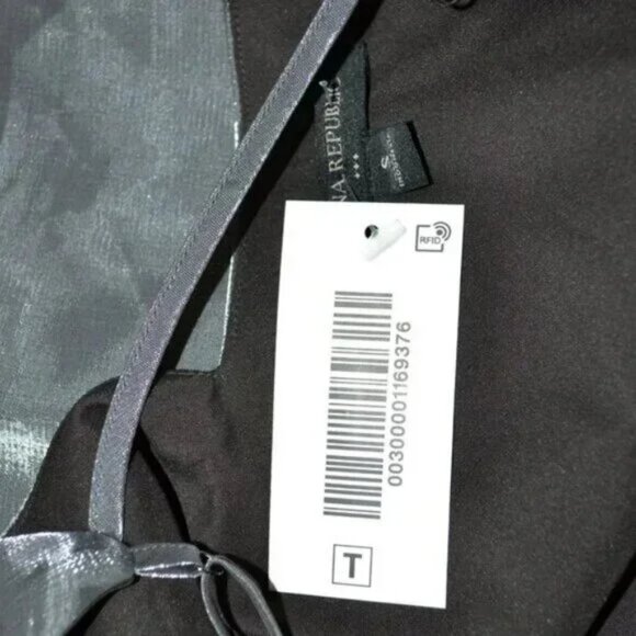 NWT Banana Republic Pewter Silver Metallic Foil Party Slip Dress Tank Top S - Picture 5 of 5